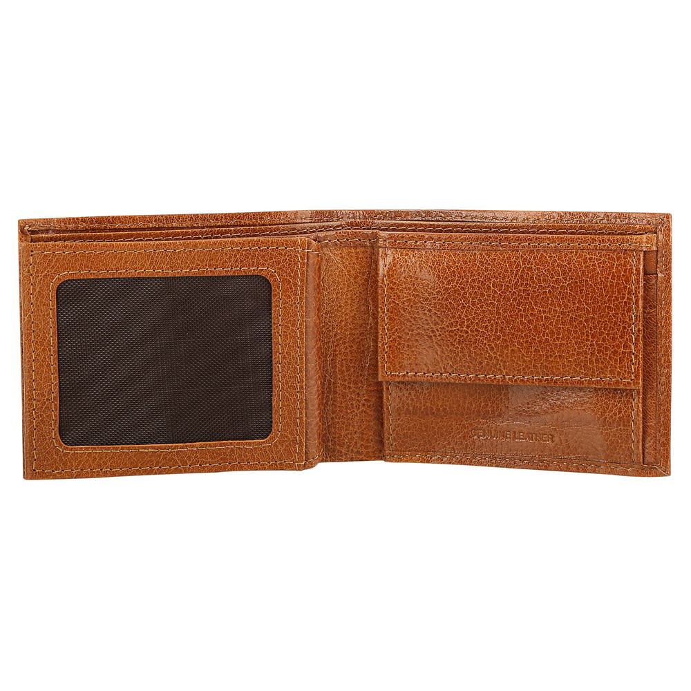 Tan Leather Bifold Wallet