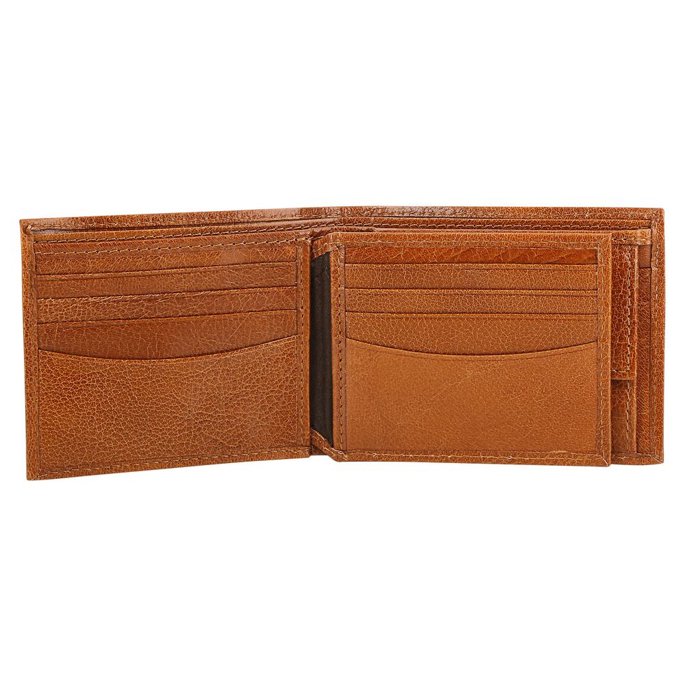 Tan Leather Bifold Wallet