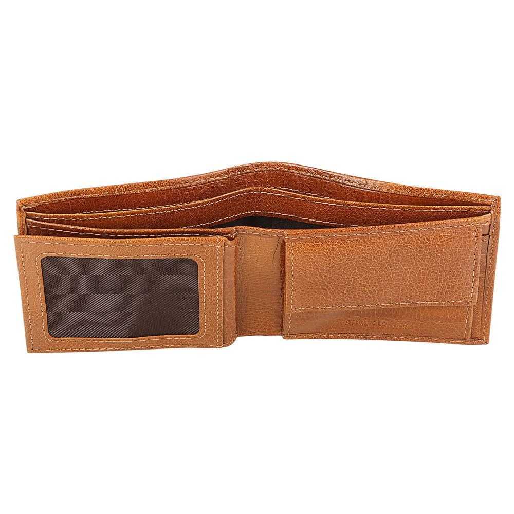 Tan Leather Bifold Wallet