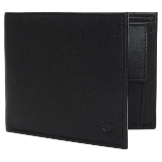 Black Bifold Leather Wallets