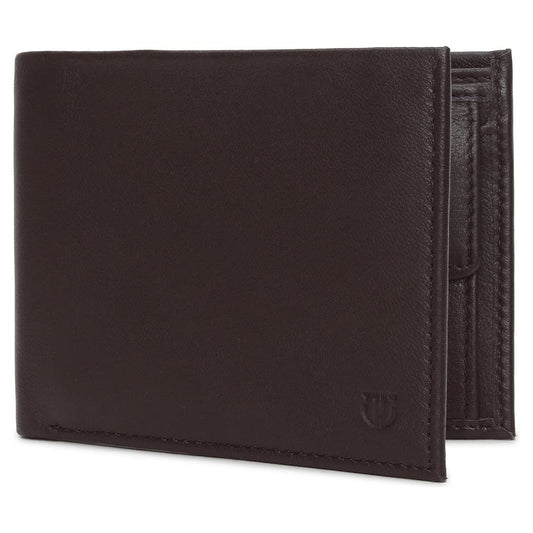 Titan Brown Bifold Leather RFID Protected Wallet for Men