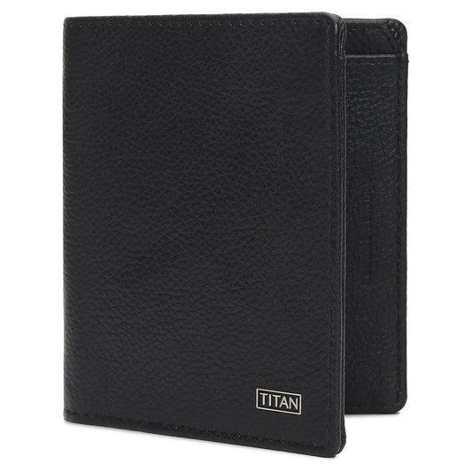 Black Bifold Leather Wallets