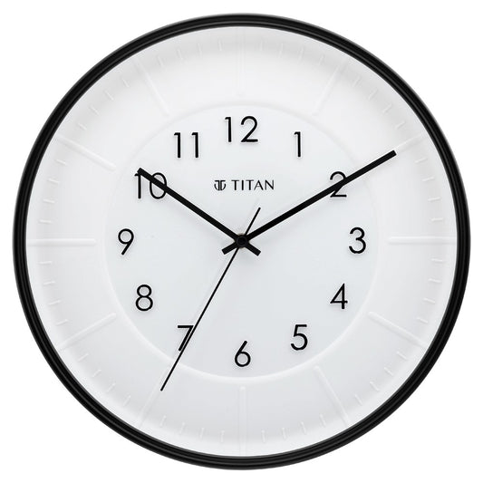 Contemporary Wall Clock with Raised Numbers - 30.8 cm x 30.8 cm (Medium)