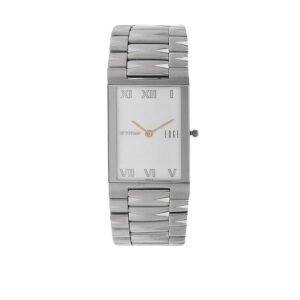 Edge White Dial Silver Metal Strap Watch 1296SM01