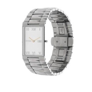 Edge White Dial Silver Metal Strap Watch 1296SM01