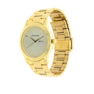 Champagne Dial Golden Stainless Steel Strap Watch 1650BM06