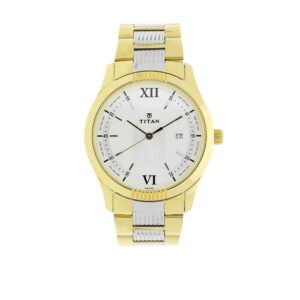 White Dial Two Toned Stainless Steel Strap Watch 1739BM01