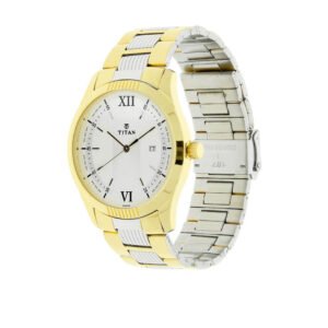 White Dial Two Toned Stainless Steel Strap Watch 1739BM01