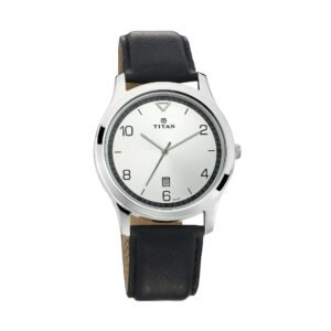 Workwear Watch with White Dial & Leather Strap 1770SL01