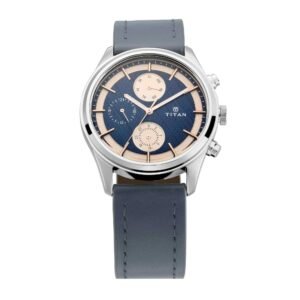 Workwear Watch with Blue Dial & Blue Leather Strap 1805SL02