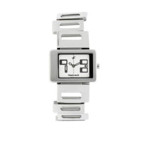 White Dial Silver Metal Strap Watch 2404SM01