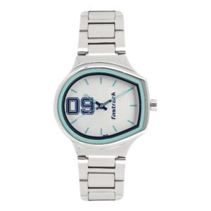 Varsity White Dial Stainless Steel Strap Watch 6175SM01