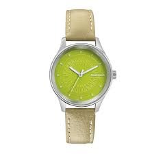 Fastrack Green Dial Leather Strap Watch 6203SL01