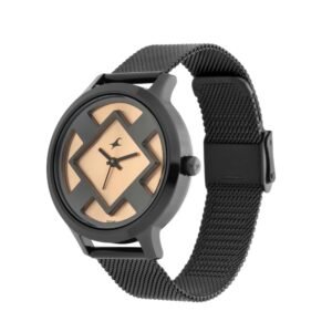 Fastrack Eccentrics Watch –  Rosegold Dial and Mesh Metal Strap Strap 6210NM01