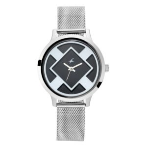 Fastrack – Fit Outs Black Dial with Mesh Metal Strap 6210SM01