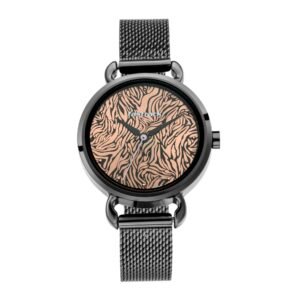 Fastrack Animal Print Watch with Rose Gold Dial 6221NM01