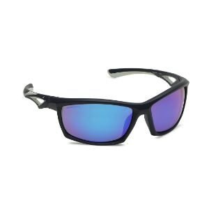 Fastrack Black Wraparound Sunglasses For Men P395BU3