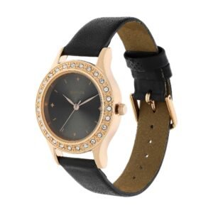 Sonata Anthracite Dial Analog Watch for Women 8123WL01