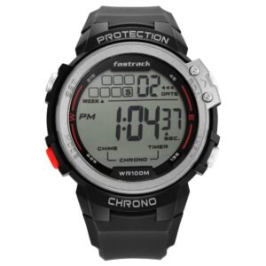 Fastrack Streetwear Grey Dial Digital Watch for Guys 38068PP01