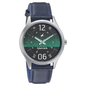 Fastrack Space Rover – Green Dial Analog Watch for Men 3184SL04