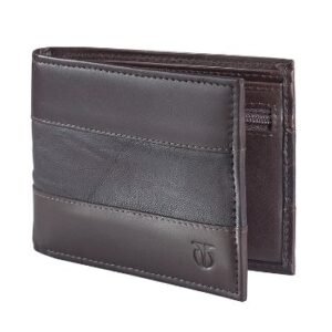 Titan Brown Leather Bifold Wallet for Men TW107LM1DB