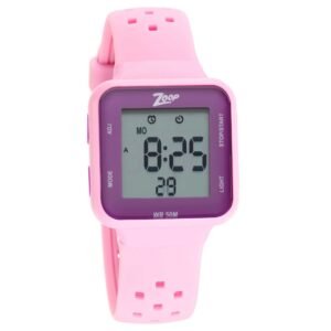 Zoop Digital Dial Silicone Strap Watch 16022PP02 for Kids