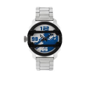 Fastrack Silver Dial Analog Watch for Men 3153KM01