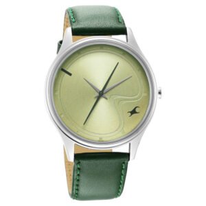 Fastrack Quartz Analog Watch with Green Colour Strap for Men 3290SL02