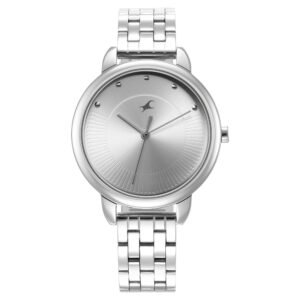 Fastrack Stunners Dial Analog Watch with Silver strap 6282SM01